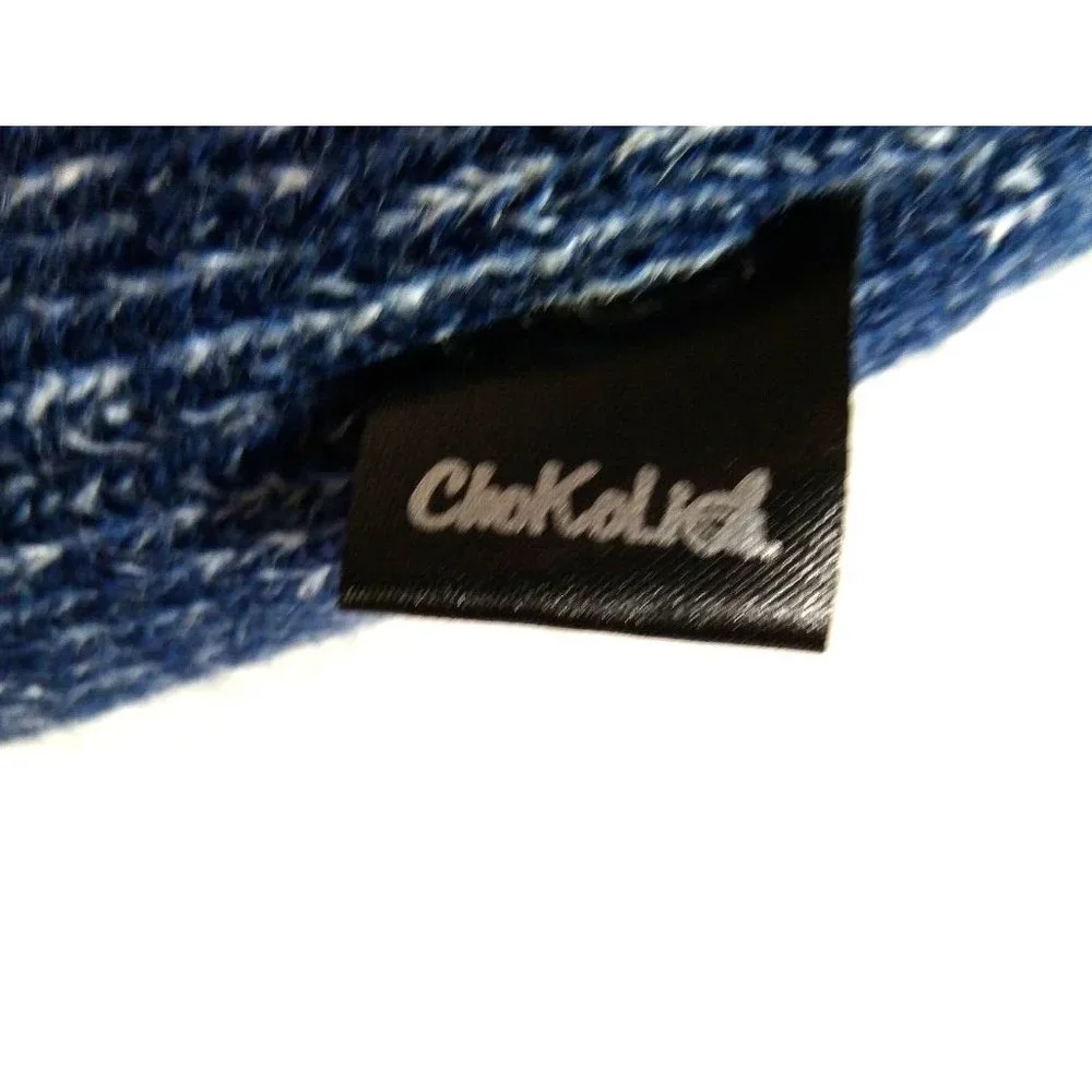 Dallas Knit Beanie Mens Blue White & Gray‎ Sports Cap Hat